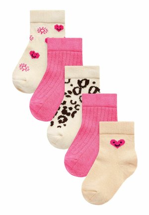 5 PACKS - Strumpor - pink