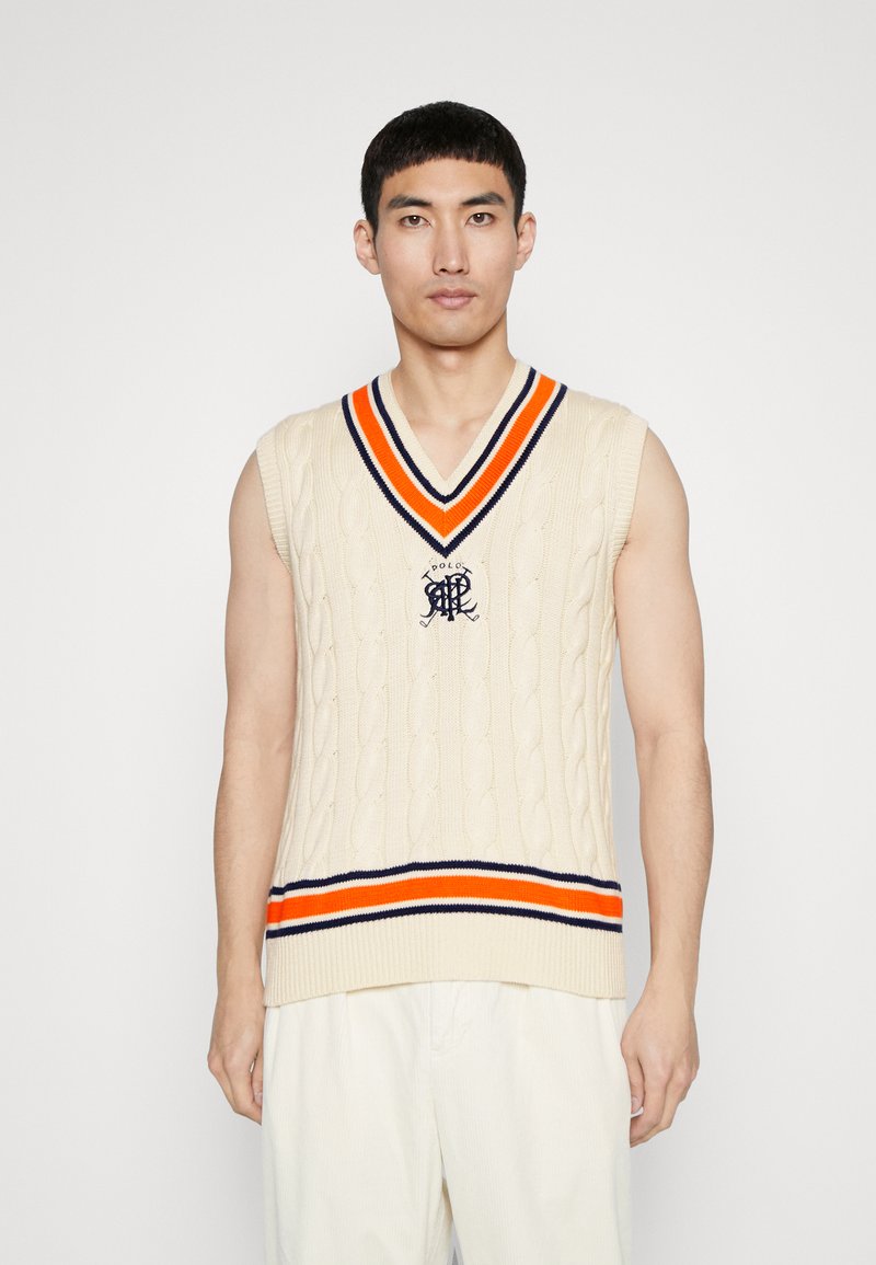 Polo Ralph Lauren CREST COTTON CRICKET WAISTCOAT Stickad tröja