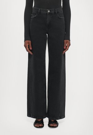 Relaxed fit jeans - black denim