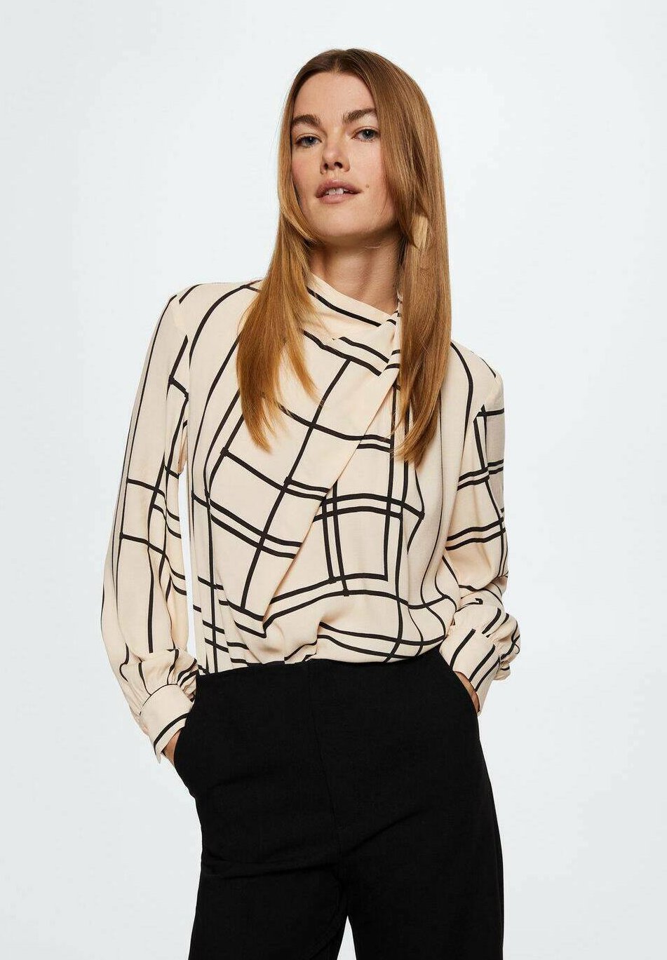 Mango Blusa - ecru/crema - Zalando.es