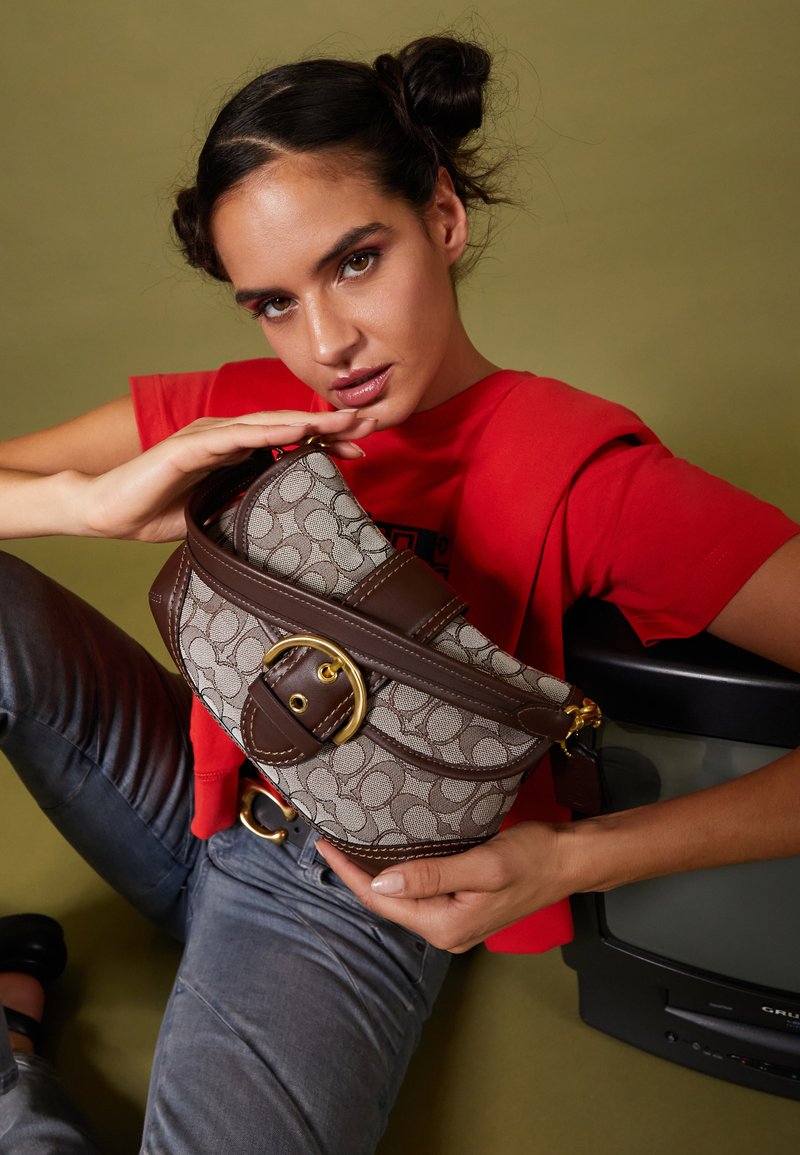 Coach brown signature bag Clearance