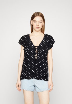 Object OBJOLLI - Blouse - sky captain/white