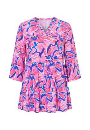 Angel of Style, TUNIKA, A-LINIE, ALLOVERMUSTER, VOLANTS - Bluse - flamingo