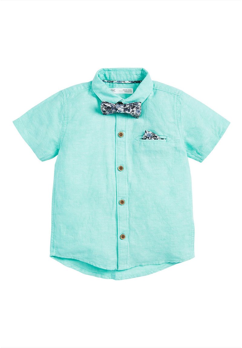 Next MINT SHORT SLEEVE SHIRT WITH BOW TIE (3MTHS7YRS) Hemd blue