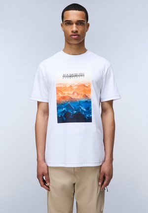 ROLLIN - Print T-shirt - bright white