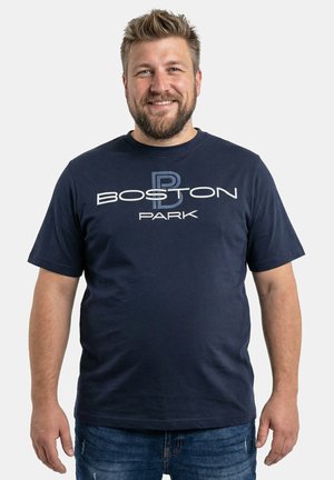 CHEST PRINT SHORT SLEEVE ROUND NECK - Camiseta estampada - navy blue