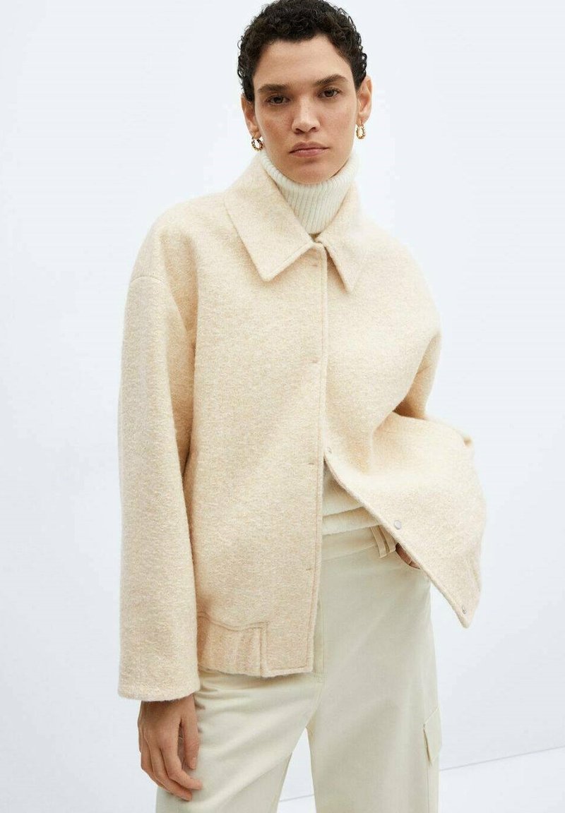 Mango Chaquetas bomber - light yellow