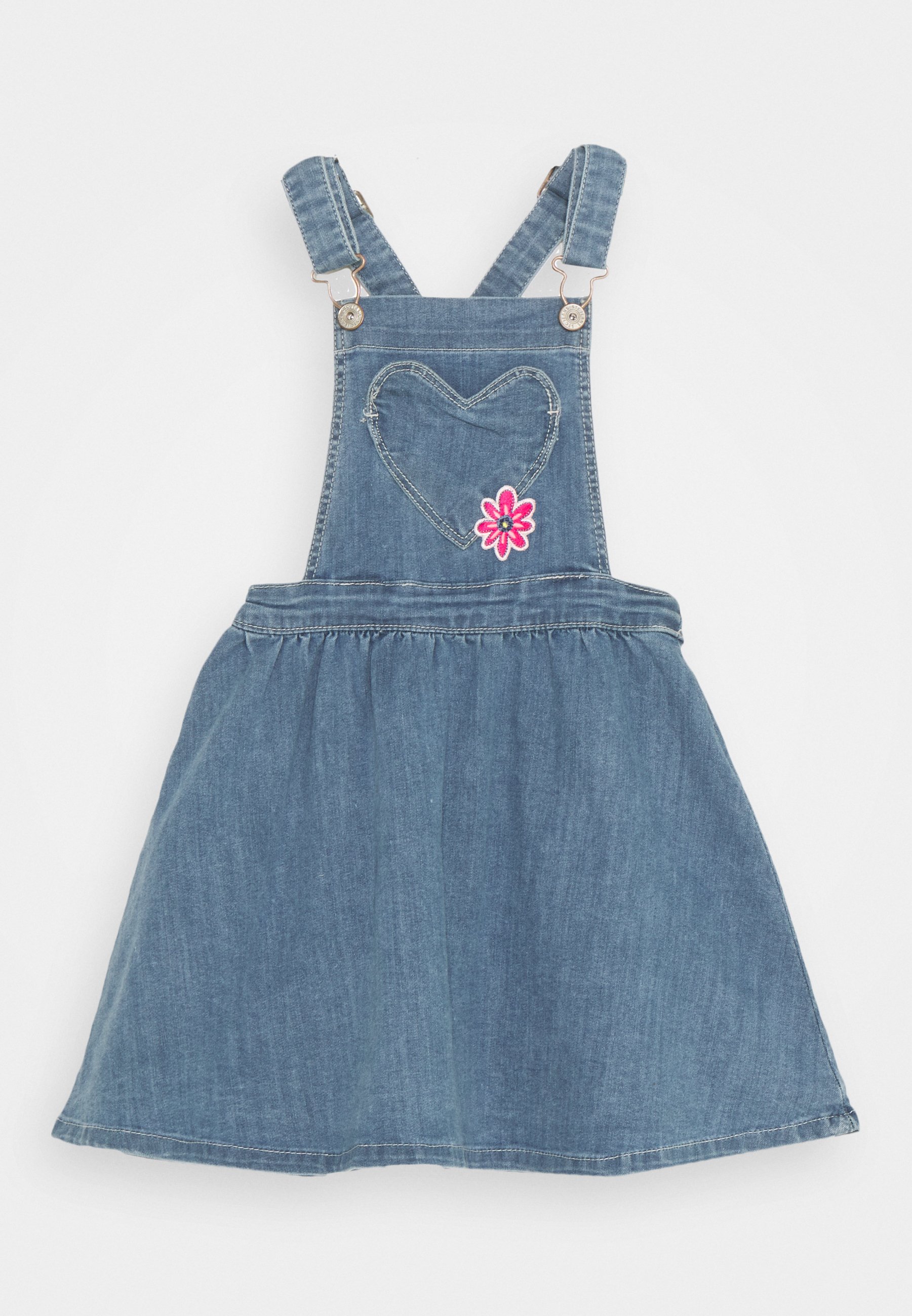 Staccato LATZROCK KID - Jeanskleid - mid blue denim/blue denim - Zalando.de