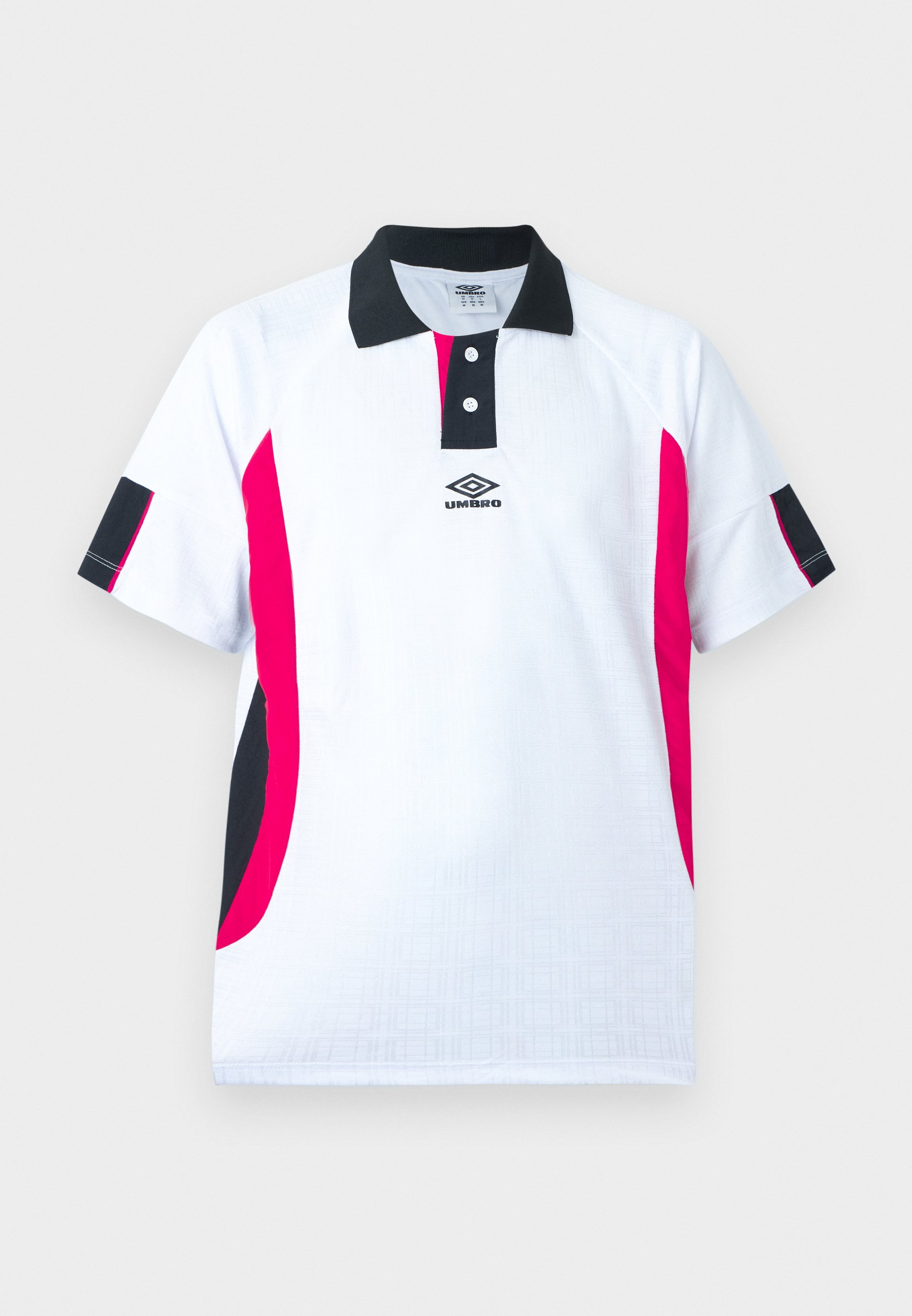 Umbro FOOTBALL UNISEX - Polo shirt - brilliant white/black/goji