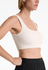 OYSHO SEAMLESS STRUCTURED - Grudnjak - white