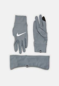 Nike Performance - WOMENS ESSENTIAL RUNNING HEADBAND AND GLOVE SET - Naušniki - smoke grey/particle grey/silver Miniaturna slika 1