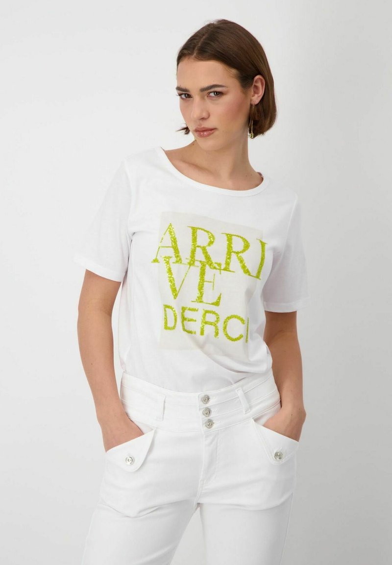 Monari Print T-shirt - weiß