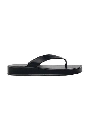 SOMNI - Sandale cu baretă între degete - black