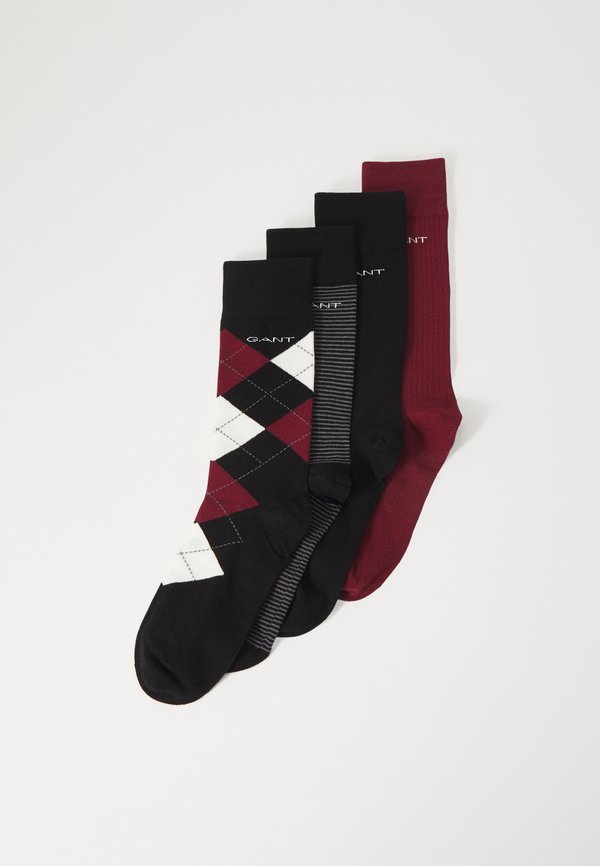 ARGYLE STRIPE SOLID 4 PACK - Socks
