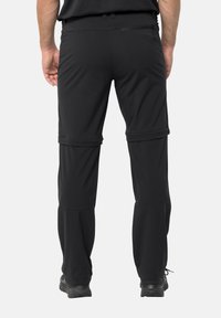 Jack Wolfskin GLASTAL ZIP OFF PANTS 2-IN-1 - Pantaloni outdoor - black