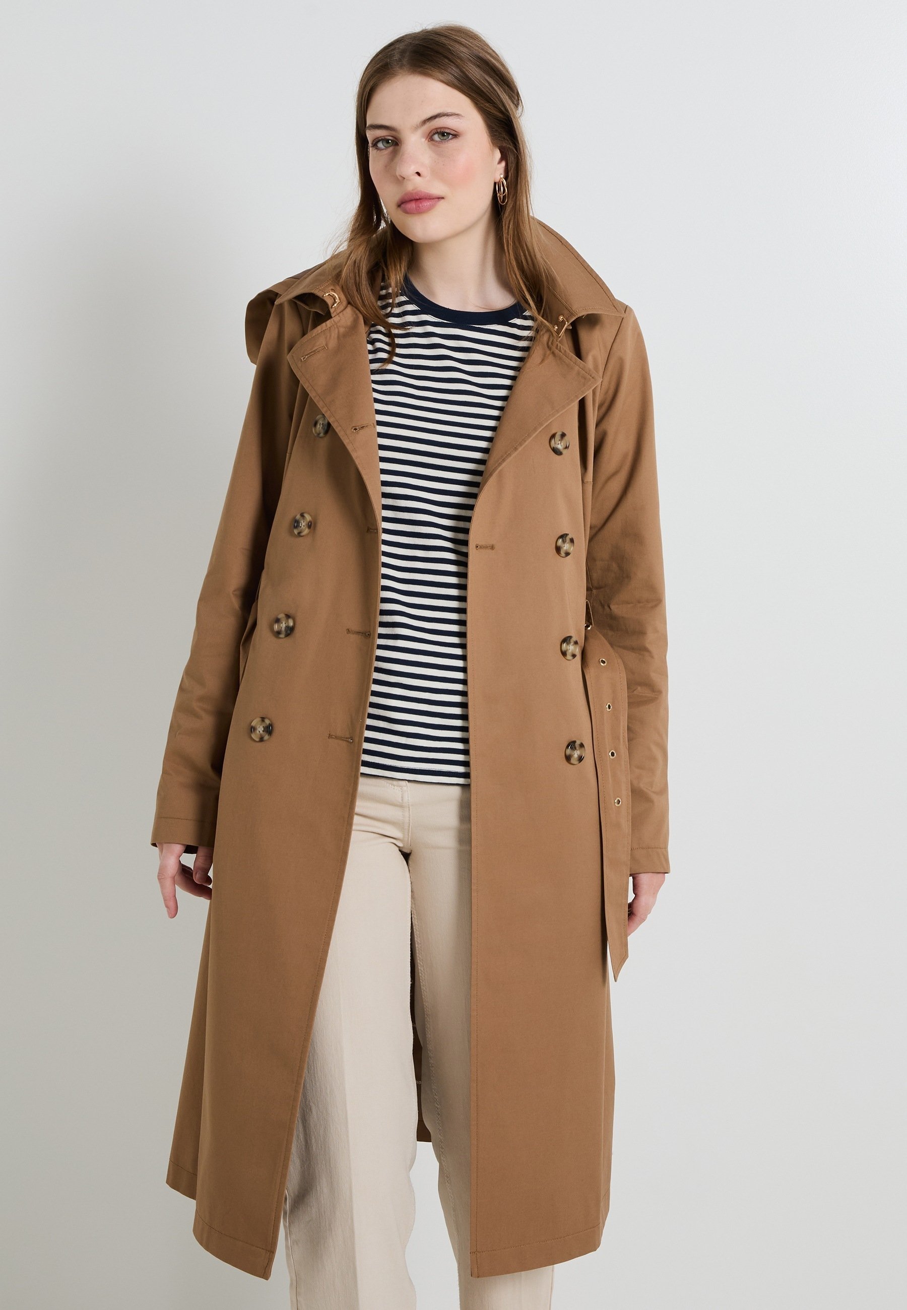 Malice Manteau Femme Trench Long Trench Femme Grain De Malice