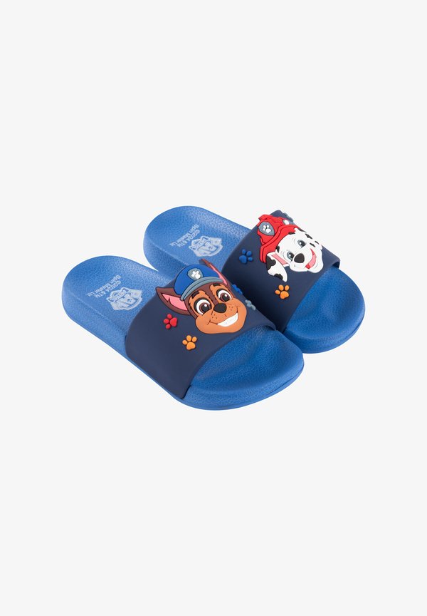 CHASE UND MARSHALL RUTSCHFEST - Pantolette flach - blau