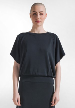 SOFT TOUCH HALF SLEEVES - T-Shirt basic - black