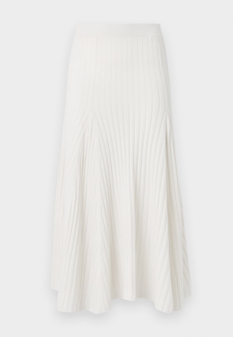 pure cashmere A-lijn rok crème