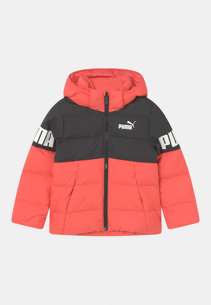 Puma POWER HOODED PUFFER UNISEX Down jacket salmon/pink Zalando.ie