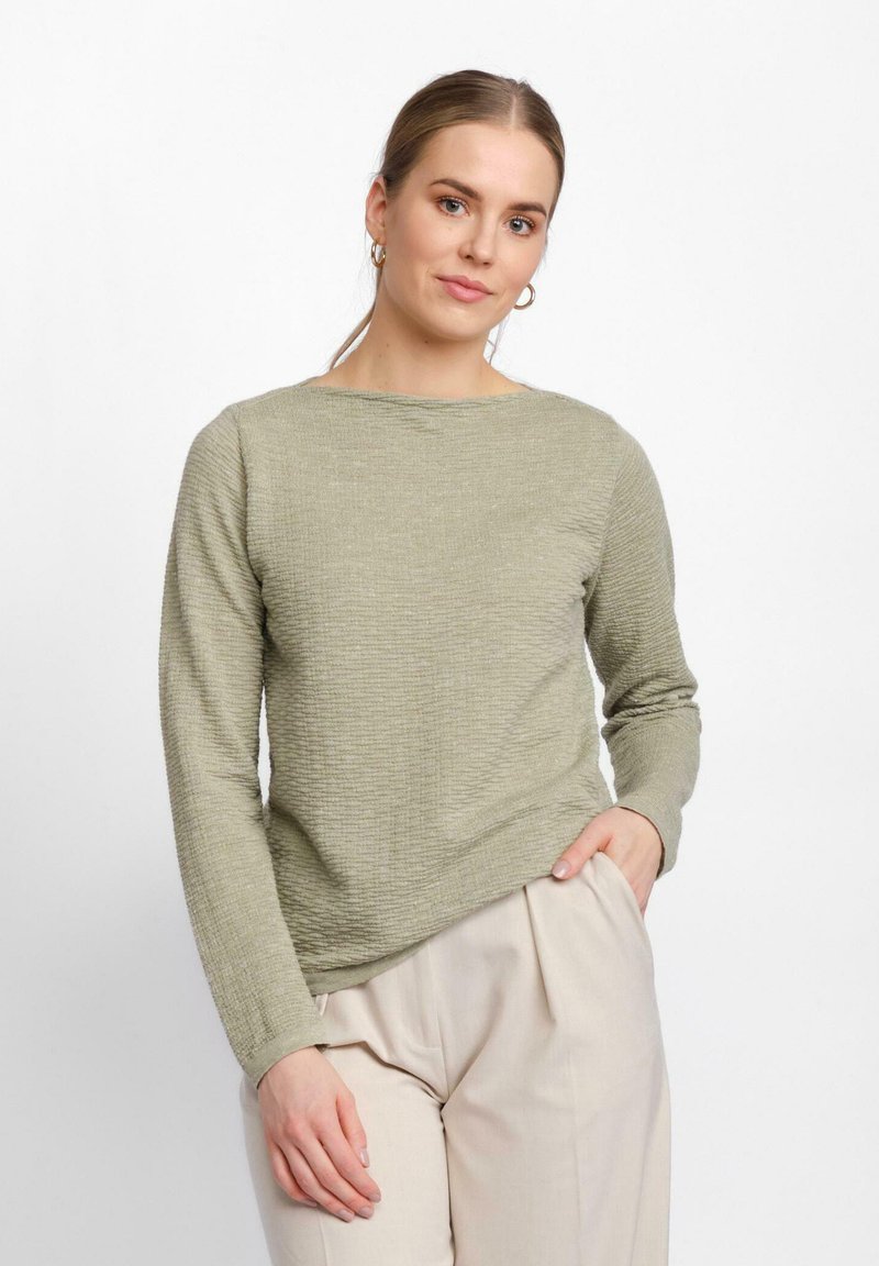 Alpa DUNE Top s dlouhým rukávem mottled light green/skvrnitě světle