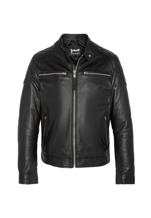 BIKER - Veste en cuir - black