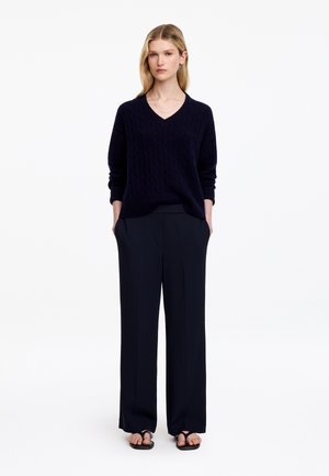 ARKET, ARKET CROPPED TROUSERS - Pantalon classique - navy