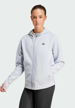 adidas Performance HOODED - Fleecejakke - halo silver