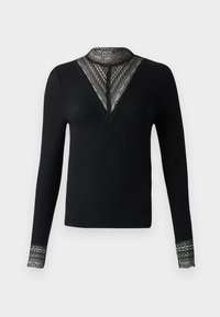 ONLTILDE HIGH NECK - T-shirt à manches longues - black