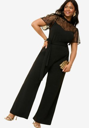 REGULAR FIT - SHORT SLEEVE CURVE - Jumpsuit - black