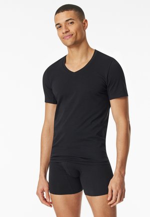 Schiesser Unterhemd/-shirt - schwarz