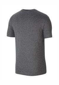 Grijze T-shirt met korte mouwen, gemaakt van zachte katoen. Ronde halsontwerp met een gladde textuur en een nette afwerking aan de zoom en mouwen.