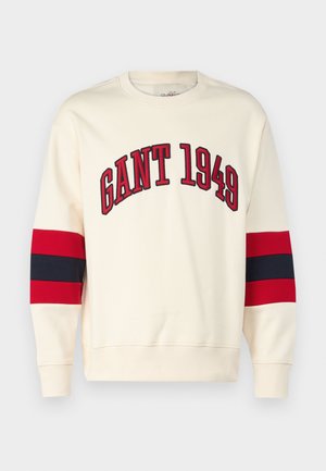 75TH ANNIVERSARY CAPSULE - COLORBLOCK SLEEVE CNECK - Sweatshirt - cream
