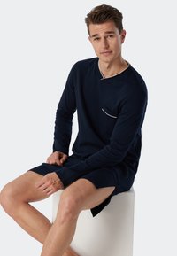Schiesser FINE INTERLOCK - Nachtjapon - dunkelblau