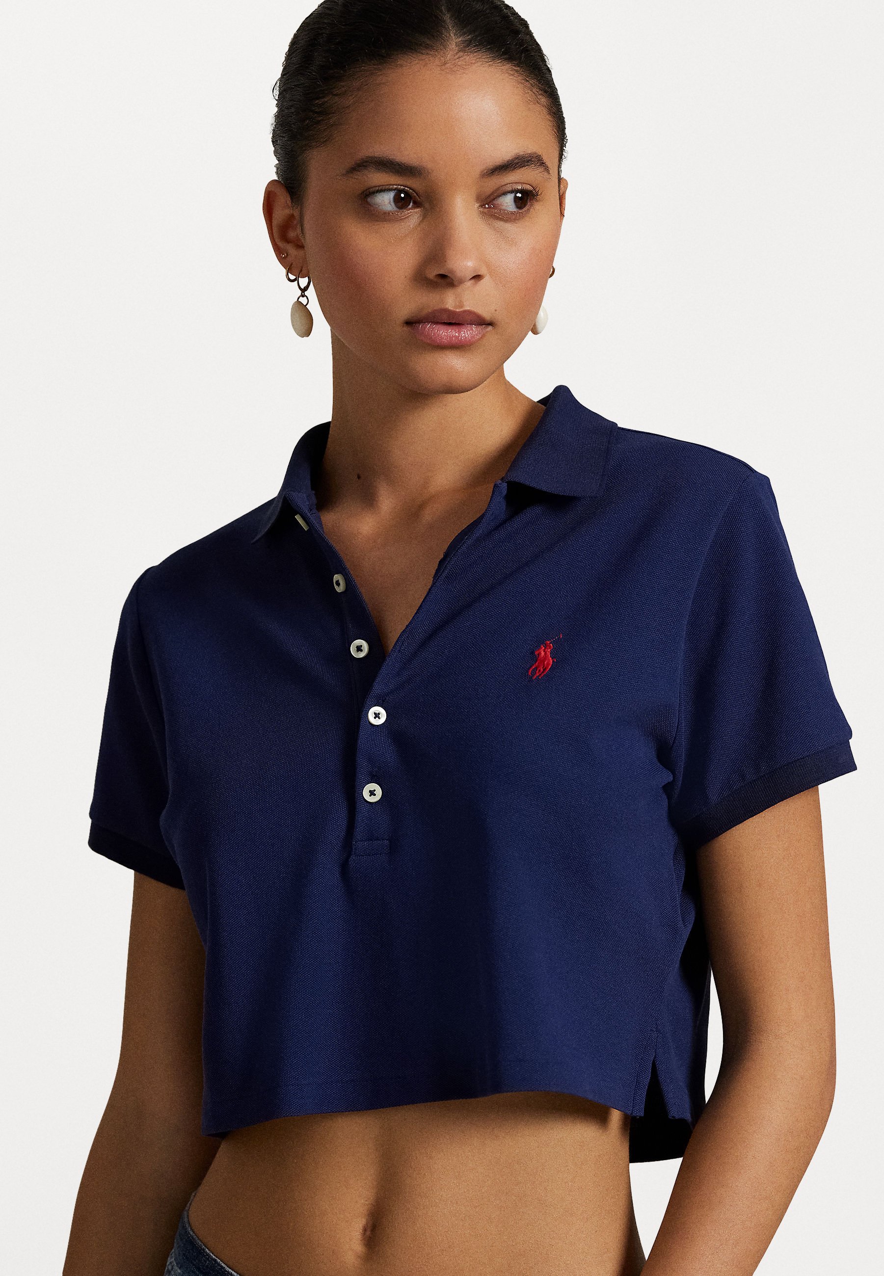 売れ筋商品|||ラルフローレン Tシャツ レディース トップス JULIE SLIM SHORT SLEEVE - Polo shirt - refined navy Polo Ralph Lauren JULIE SLIM SHORT SLEEVE - Polo shirt