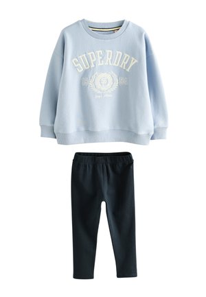 SET - Leggings - blue white