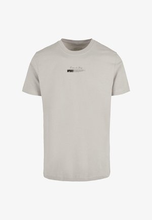 Mister Tee, BECOME THE CHANGE TEE - T-shirt imprimé - lightasphalt