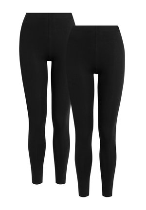 2 PACK - Leggings - Trousers - black
