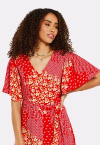 Threadbare BELTED - Vestito casual - red white