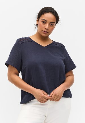 SHORT SLEEVED - Blouse - night sky