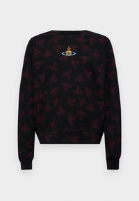 RAGLAN UNISEX - Športni pulover - black/red