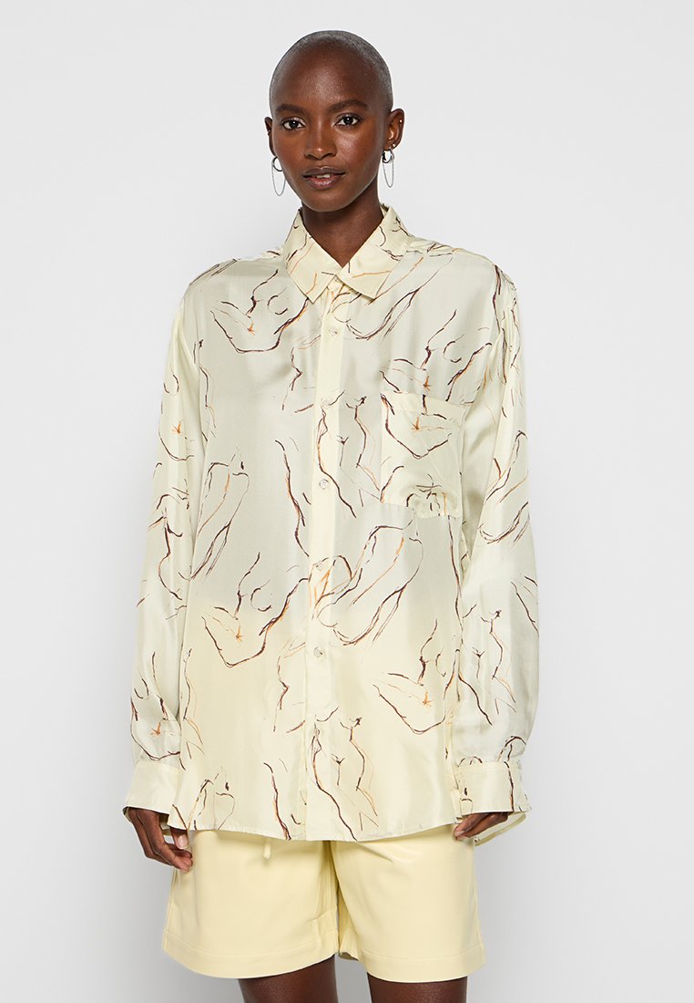 Nanushka Overhemdblouse geel Nanushka Overhemdblouse geel