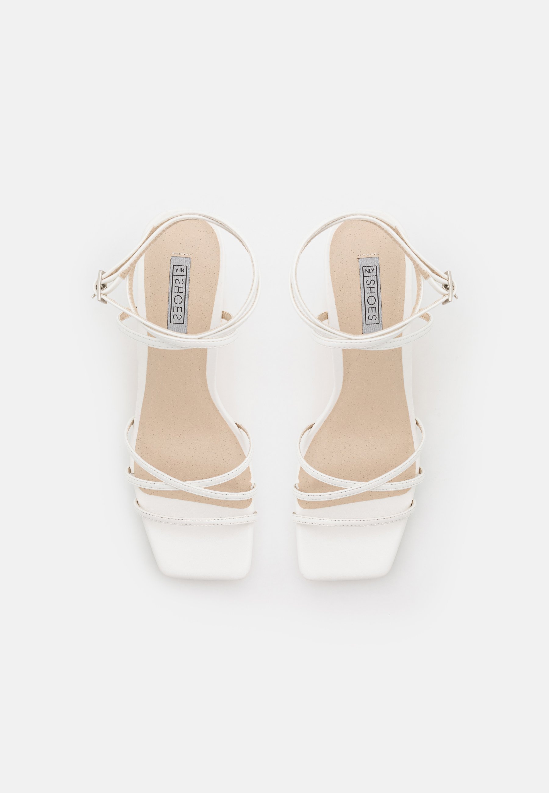 white strappy sandals platform