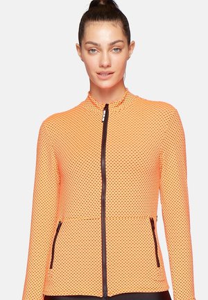 ESSENCIALS - Zip-up sweatshirt - neon orange