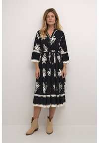Cream - KOREN - Day dress - black and white pattern Thumbnail Image 1