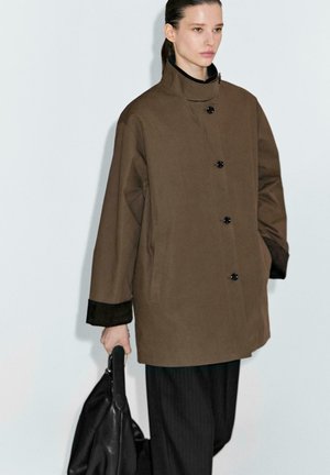 DETAIL - Manteau court - khaki