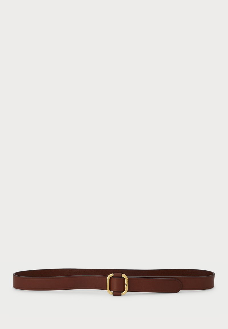 Lauren Ralph Lauren LEATHER SLIDE BUCKLE BELT - Diržas - brown