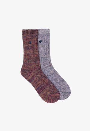 FatFace, 2 PAIRS OF BOOT SOCKS - Socken - purple
