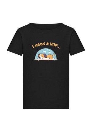 Print T-shirt - black
