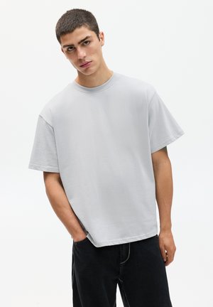 HEAVY WEIGHT SHORT SLEEVE  - T-Shirt basic - blue grey